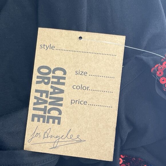 NWT Chance or Fate, Faith & Freedom red, white & blue sequined tank. Sz M - Picture 6 of 11